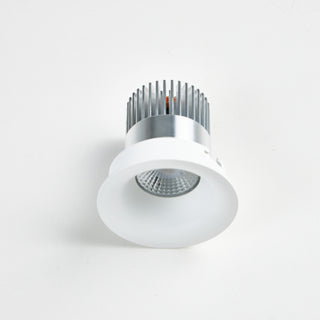 B135 Ø85mm Semi Recessed IP55 Fixed Curved Trim LED Downlight