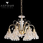 SAFAGA 6Lt Asfour Crystal Chandelier 031-(B)-20"-6L-1143-GD