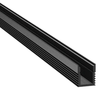 2 Meter Mini Black Surface Mount LED Channel