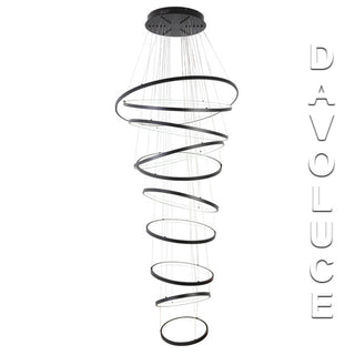 Vencha Crown II 10 Ring Pendant from Davoluce Lighting