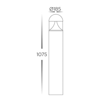 1075mm 24W Black LED Bollard Light – HCP-262450 - HavitCommercial -1