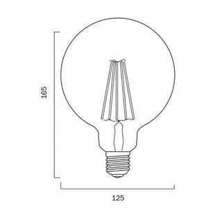 Eglo 110093 4W E27 2000K DIM LED G125 COP VAP Davoluce