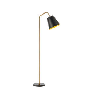 1208 Soma Dark Gold & Black Floor Lamp