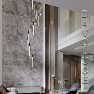Raindrop 20lt LED Crystal Pendant -  Raindrop look crystal glass pendant Australia. Pendants for Staircase. Pendant lights for voids. Crystal raindrop pendant light. Multi drop pendant light for very high ceiling. Crafted from high-quality crystal