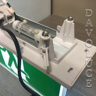 Brilliant Lighting | BLADE LED Exit Sign with Emergency Downlight | Davoluce Lighting - Exit Sign for commercial use, indoor only, recessed or surface mounted, green exit sign. Delivery in all Australia, Melbourne, Sydney, Brisbane, Perth