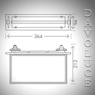 Brilliant Lighting | BLADE LED Exit Sign with Emergency Downlight | Davoluce Lighting - Exit Sign for commercial use, indoor only, recessed or surface mounted, green exit sign. Delivery in all Australia, Melbourne, Sydney, Brisbane, Perth