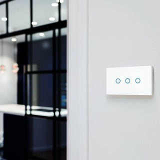 Elite Smart Glass 3 Gang Wall Switch