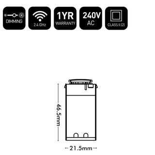 Brilliant Smart White Wi-Fi Slave Dimmer Mech