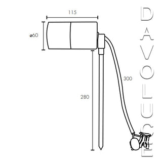 Brilliant Lighting Seaford 21625/16 5w LED Garden Spike Light from Davoluce