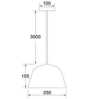 CLA PASTEL: Scandinavian Style Angled Dome Shape Pendant Lights