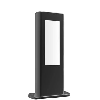 CLA AMUN: LED Surface Mounted Matte Black Rectangular Bollard Lights IP54