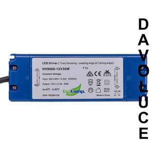 Havit HV9660-30w - 12v or 24v Constant Voltage LED Driver | Davoluce Lighting | led drivers Australia, led driver transformer, constant current led driver, constant voltage transformer, driver for led light