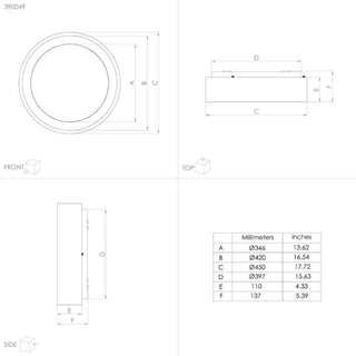 Eglo 390049 MARGHERA 2 OYS 25W LED 3000K BLK, led oyster light fittings, LED Oyster lights Australia. davolucelighting.com.au