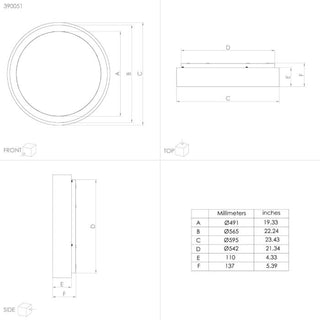 Eglo 390051 MARGHERA 2 OYS 34W LED 3000K BLK, led oyster light fittings, LED Oyster lights Australia. davolucelighting.com.au