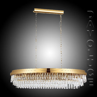 Eglo - 39463- Valparaiso 13 Light Crystal Chandelier Light Gold. Davoluce