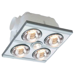“UVENTH4LS 3-in-1 bathroom heater, exhaust fan and light in stainless steel finish”