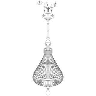 49772 Amsfield Timber Pendant