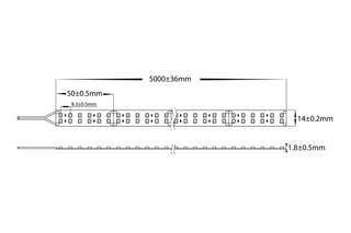 10w 12v IP20 COB LED Strip