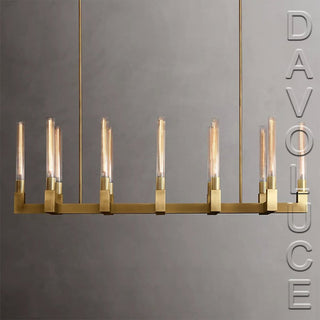 RH Chandeliers 55'' Linear Cannele Chandelier