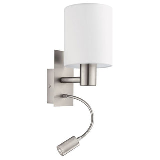 Eglo 	96477 Pasteri Wall Light. We have many wall lights suitable for hotels and bedrooms. Wall lights with adjustable arms. Wall lights with built-in switches. Bedside wall mounted lights Australia