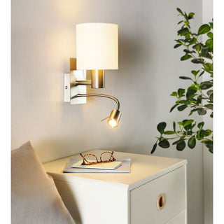 Eglo 	96477 Pasteri Wall Light. We have many wall lights suitable for hotels and bedrooms. Wall lights with adjustable arms. Wall lights with built-in switches. Bedside wall mounted lights Australia