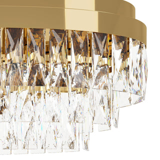 Eglo - 39462- Valparaiso 10 Light Crystal Chandelier Light Gold. Davoluce