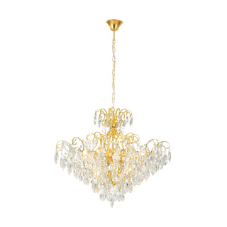 39606 - Eglo Fenoulett Ø75cm 9 Light Crystal Chandelier