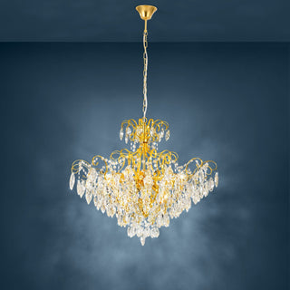 39606 - Eglo Fenoulett Ø75cm 9 Light Crystal Chandelier