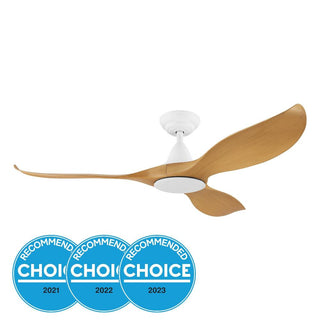 Eglo 204112 NOOSA 52 DC FAN BAMBOO/WHTITE