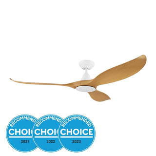 Eglo 204227 NOOSA 60" DC ceiling fan White/Bamboo