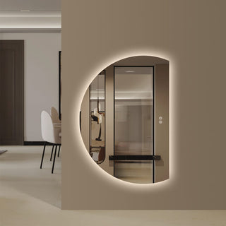 130x91cm Half Right Cut Frameless LED Mirror