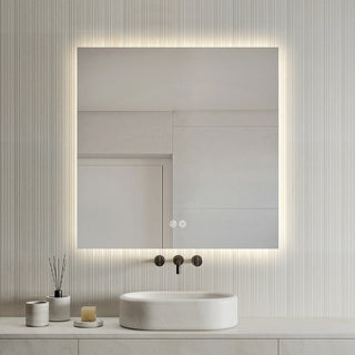 60x60cm Square Frameless LED Mirror