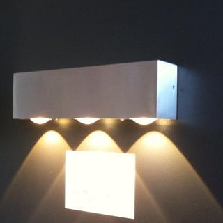 UE0018-AL Delta Exterior LED Wall Light 3 x 1W LED