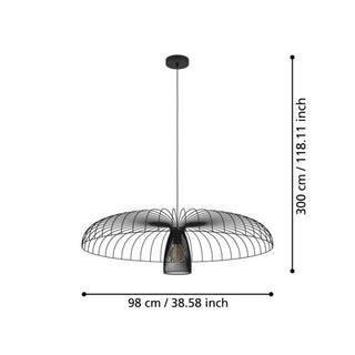 Eglo 390217N CHAMPERICO Large Pendant Light 98.5cm from $549.00. We have large selection of large pendants for above dining tables. Oversized pendant lights for large rooms