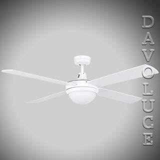 99988/05 WHITE TEMPEST II Ceiling Fan With Light From Brilliant Lighting - Davoluce lighting