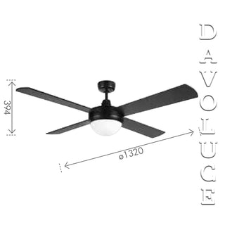 99988 Size TEMPEST II Ceiling Fan With Light From Brilliant Lighting - Davoluce lighting