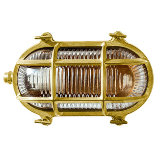 Admiral Outdoor Wall Bunker Light Solid Brass
