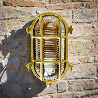 Admiral Outdoor Wall Bunker Light Solid Brass