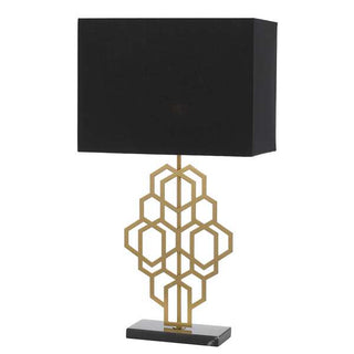 Akron Table Lamp Small Antique Gold / Black