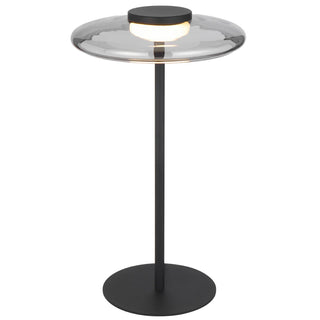 Amity 25 cm LED Table Lamp – Modern Adjustable Glass Disc Design