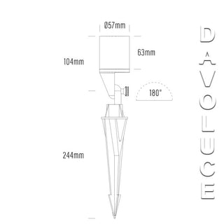 Aqualux AQL-450 Hydra Turbo Adjustable Spike Spotlight, Davoluce Lighting