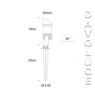 Aqualux AQL-455 3W or 6W ECO Spike Spotlight, Davoluce Lighting