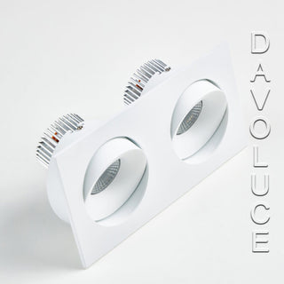 Indirect B110S Twin Rectangular Adjustable LED Downlight  - 16w/20w/30w/40w from Davoluce Lighting