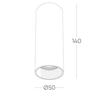 Andre 10w LED Surface Mounted Dimmable Downlight