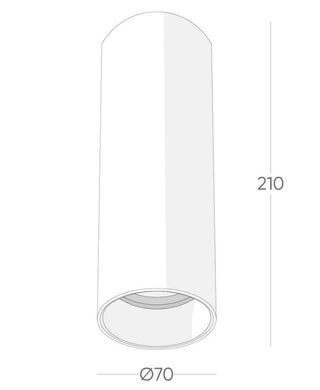 Andre 15w LED Surface Mounted Dimmable Downlight