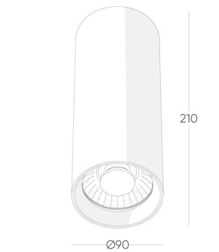 Big Andre 20/28/33w LED Surface Mounted Dimmable Downlight