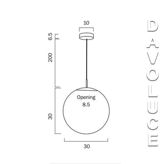 BALLY PE 12-BKOM - Telbix Bally 12 Pendant From Davoluce Lighting