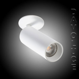 Indirect BCA514 Semi recessed 15w LED Adjustable dimmable spotlight from Davoluce