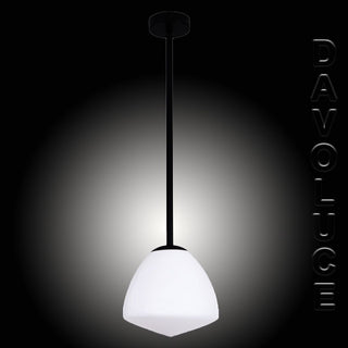 CIOTOLA1: Interior Tipped Dome Frosted Glass Pendant Lights. Davoluce Lighting