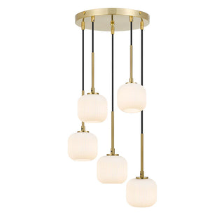 Telbix Valerie Bobo 5 Pendant from Davoluce Lighting. traditional pendant lights Australia, gold pendant lights Sydney, Melbourne. Australia wide delivery